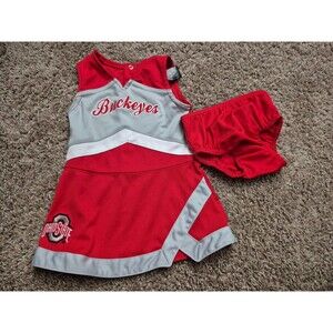 Ohio state buckeye cheerleader outfit infant size 12 months